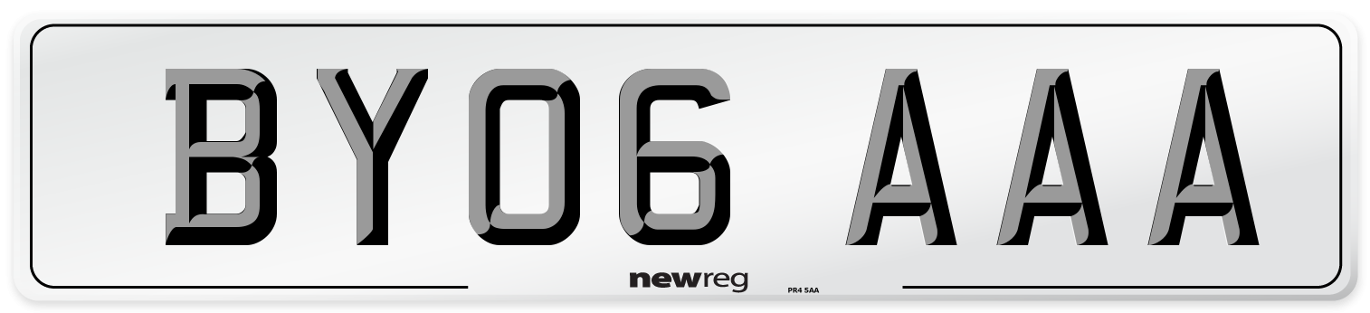 BY06 AAA Number Plate from New Reg